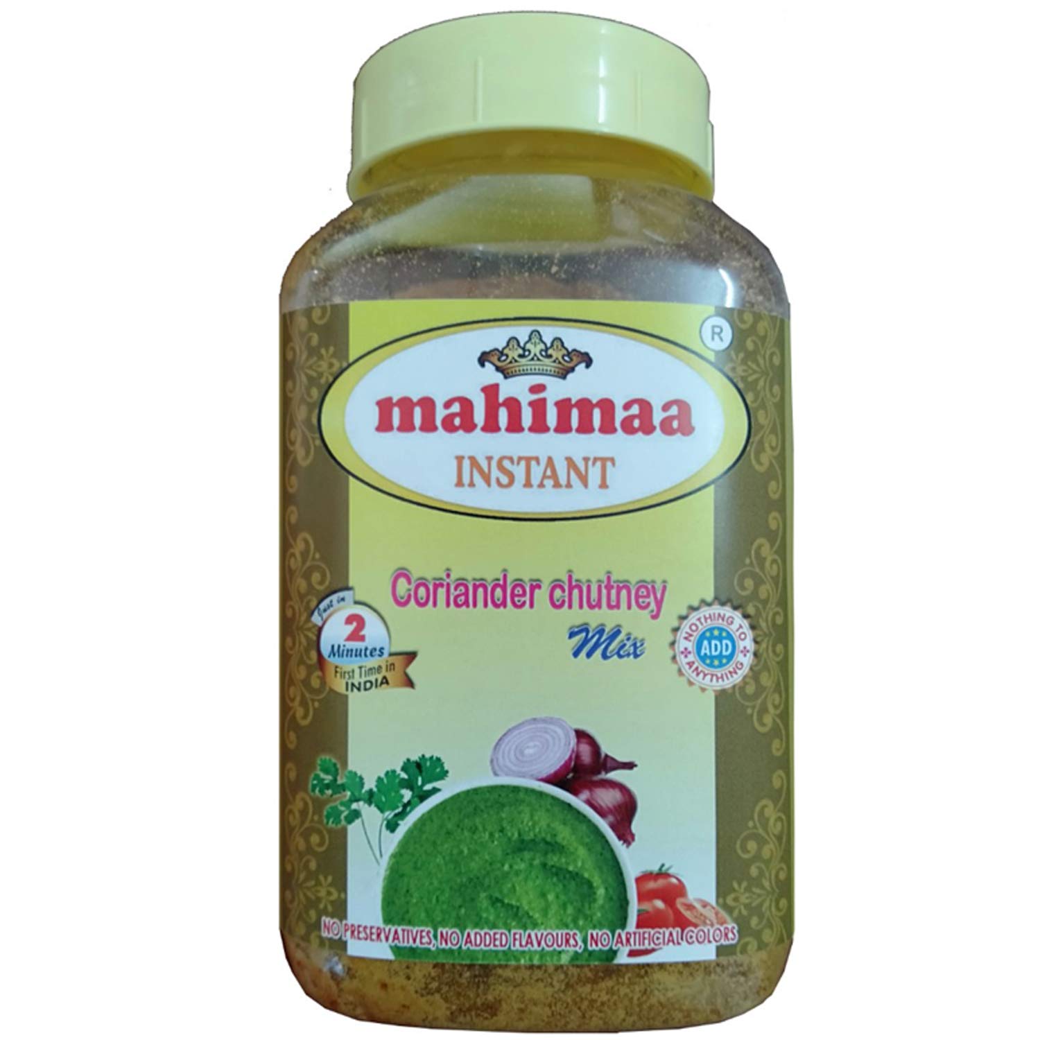Mahimaa Instant Tasty Coriander Chutney Mix (Size-200g)-Pack of 1